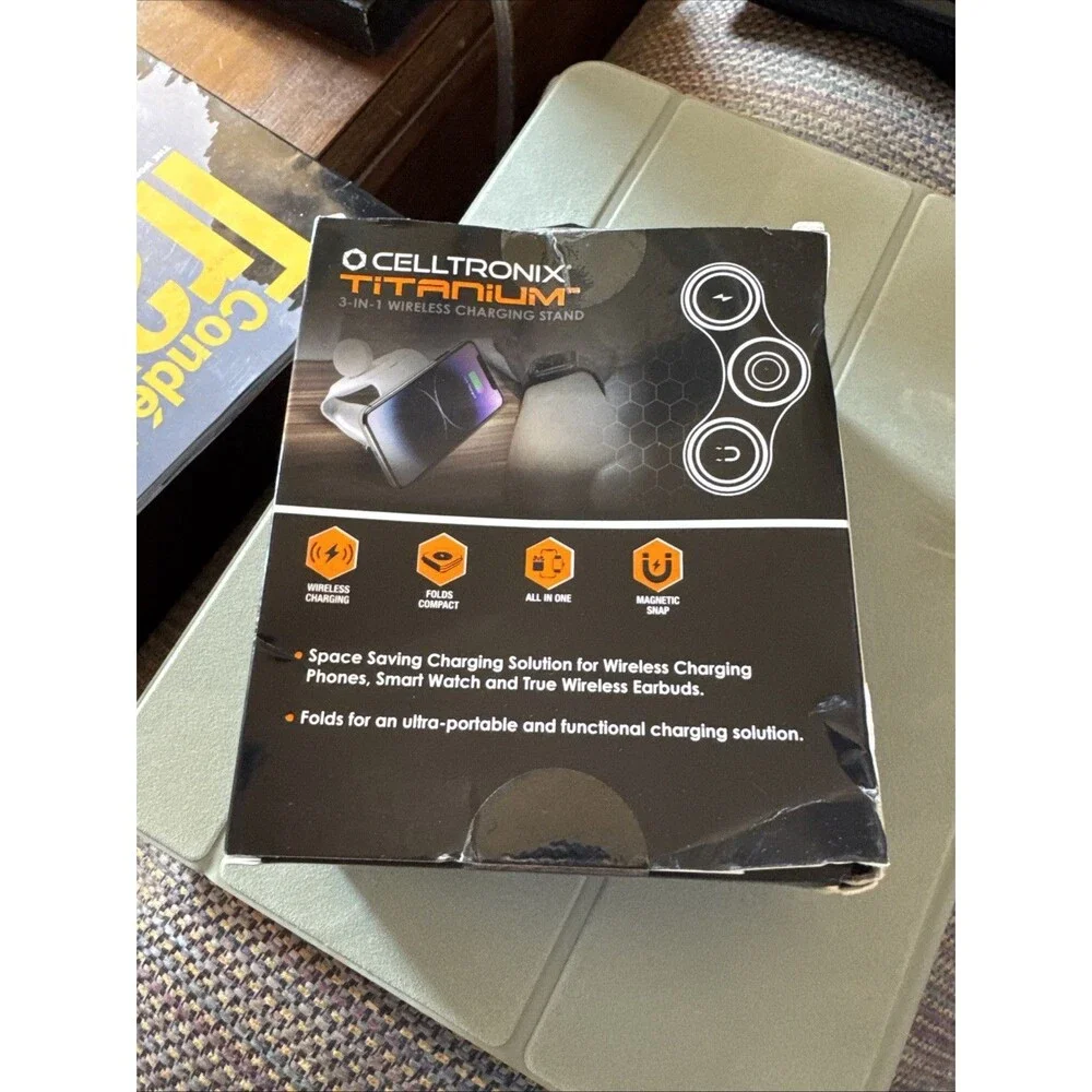 Celltronix Titanium 3-in-1 Wireless Charging Stand Foldable
